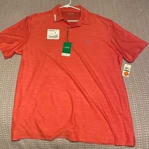 Men’s Izod golf polo- coral color